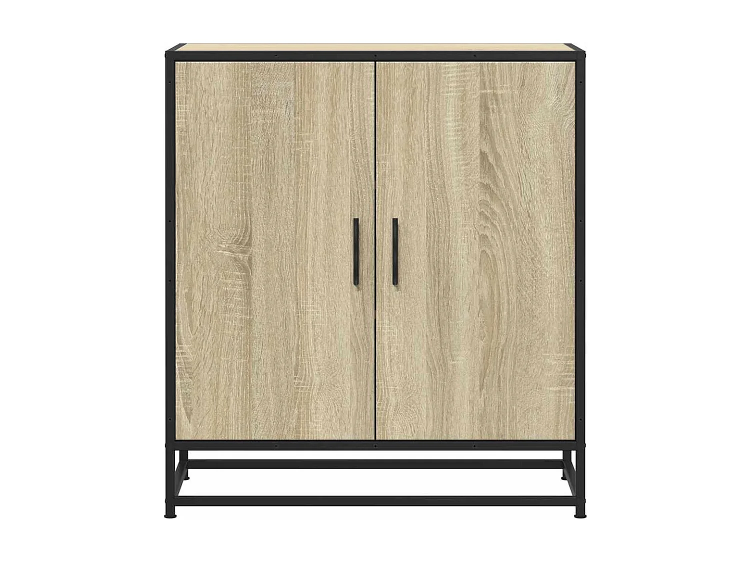 Sideboard Sonoma-Eiche 68x35x76 cm Holzwerkstoff und Metall