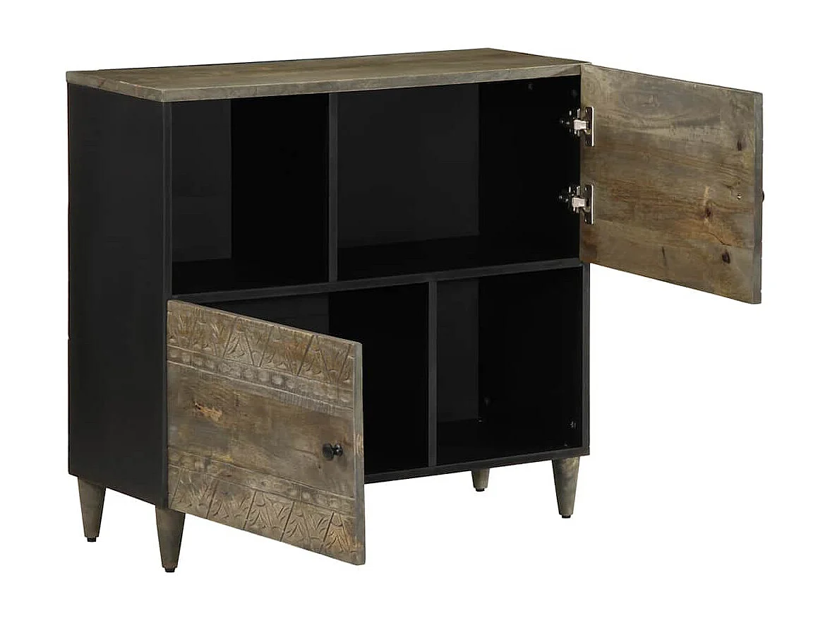 Dressoir 80x33x75 cm massief mangohout