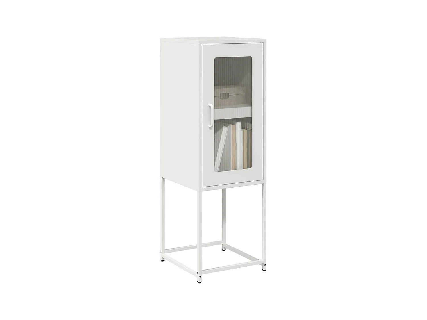 Sideboard Weiß 36x39x107 cm Kaltgewalzter Stahl