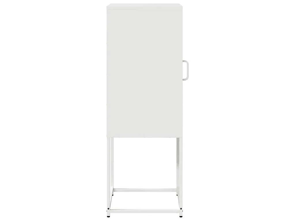 Buffet blanc 36x39x107 cm acier laminé à froid