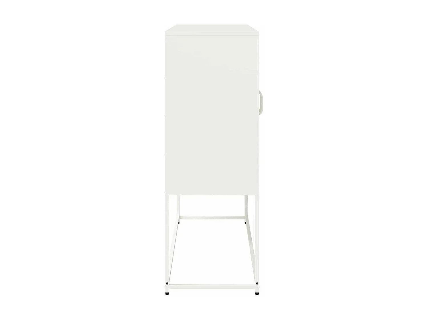 Buffet blanc 100,5x39x107 cm acier laminé à froid