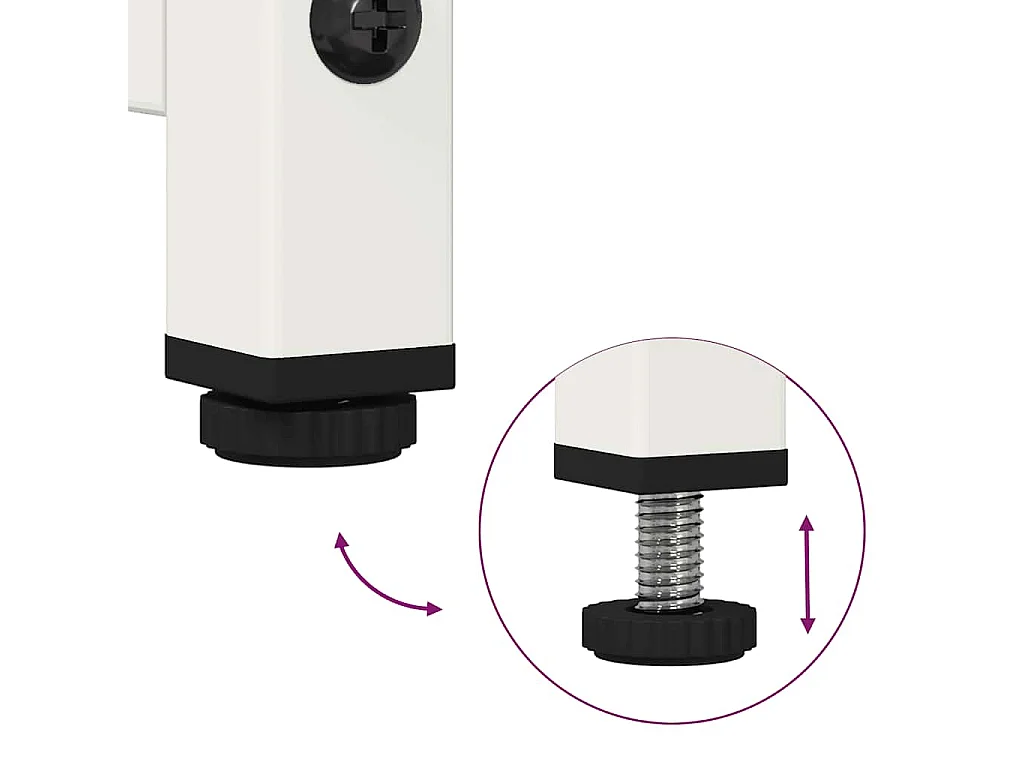 Buffet blanc 100,5x39x107 cm acier laminé à froid