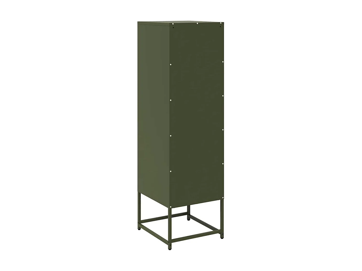 Buffet haut vert olive 36x39x123 cm acier laminé à froid