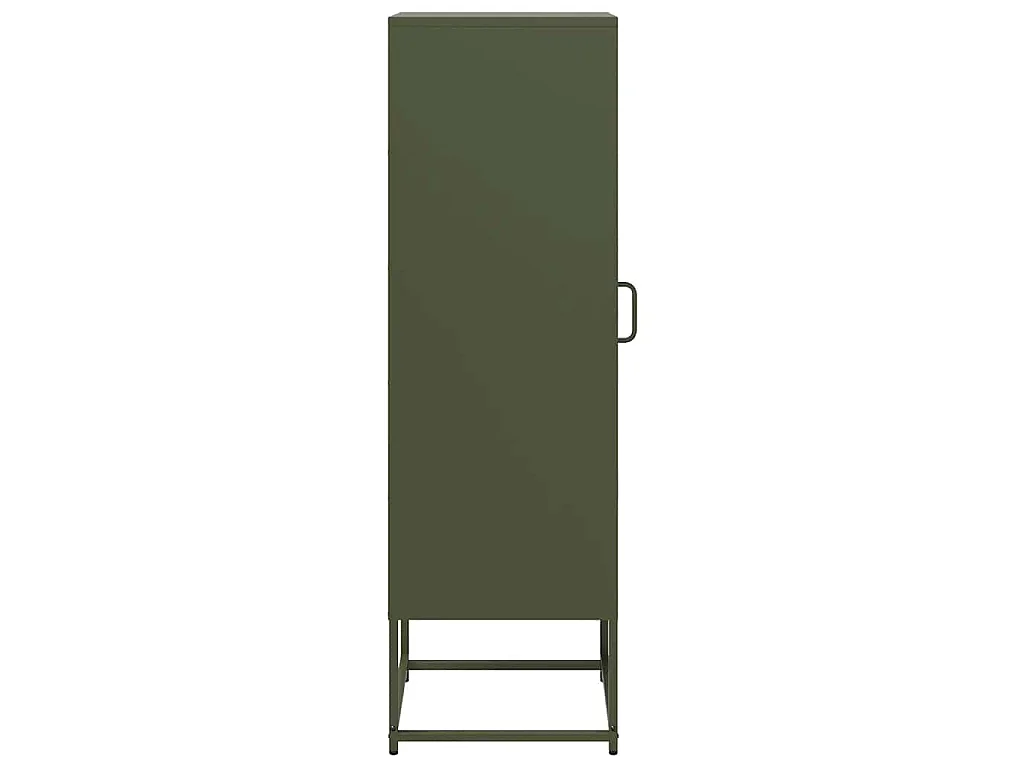 Buffet haut vert olive 36x39x123 cm acier laminé à froid