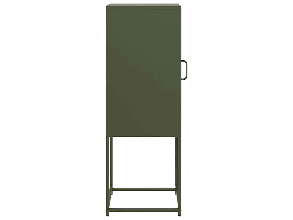 Buffet vert olive 36x39x107 cm acier laminé à froid