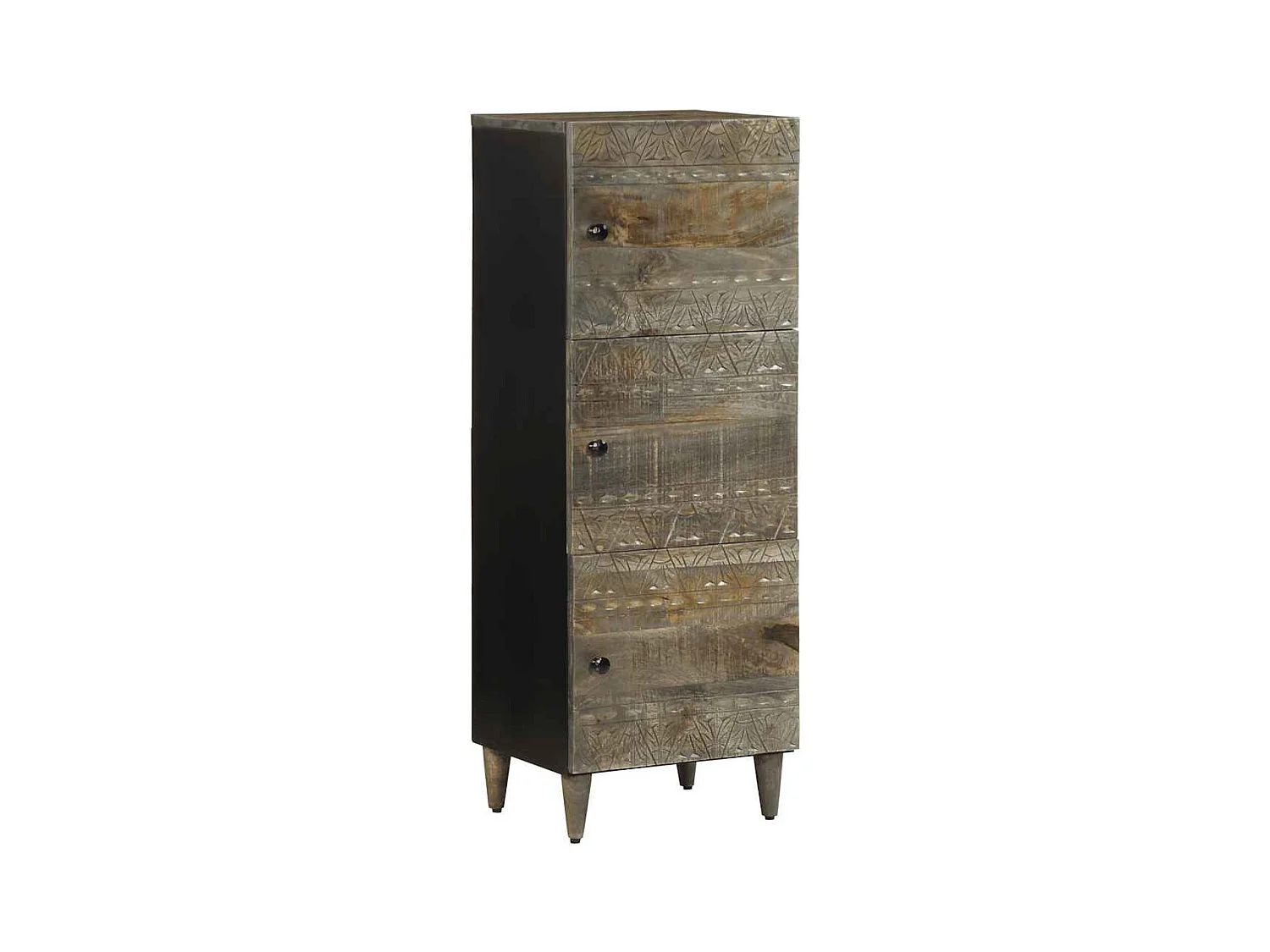 Credenza 40x33x110 cm in Legno Massello di Mango