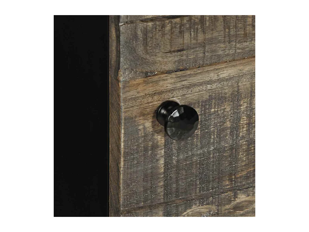 Buffet 40x33x110 cm bois de manguier massif