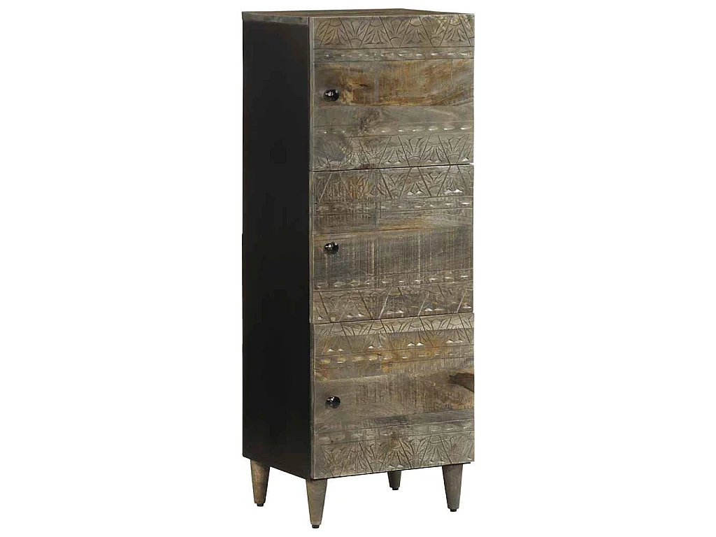 Aparador alto madera maciza de mango 40x33x110 cm