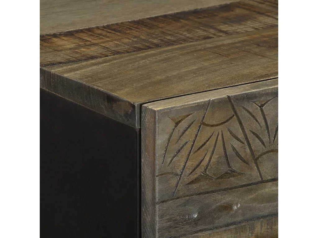 Aparador alto madera maciza de mango 40x33x110 cm