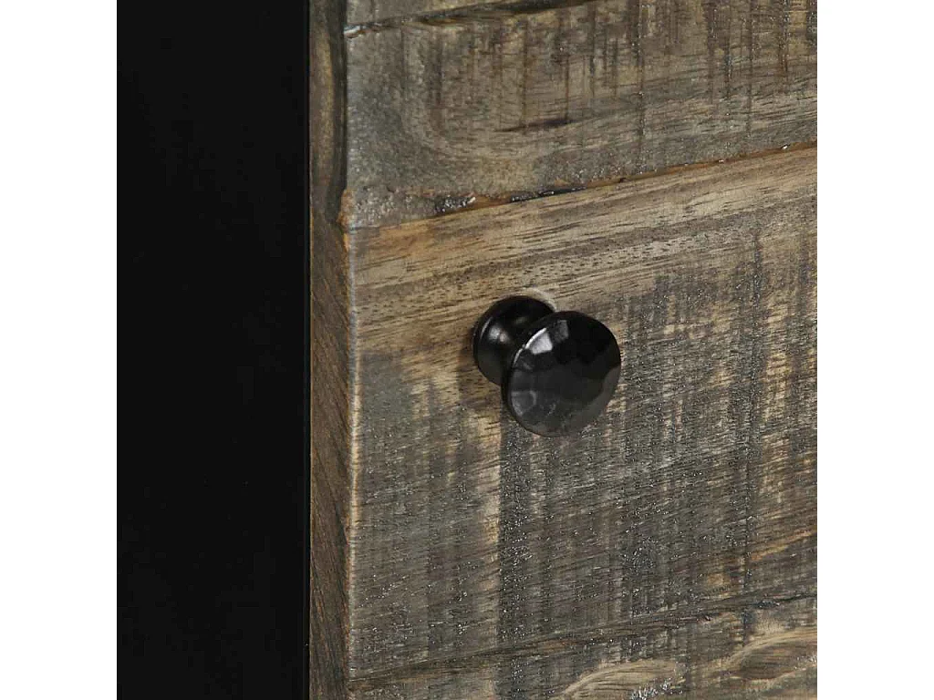 Aparador alto madera maciza de mango 40x33x110 cm