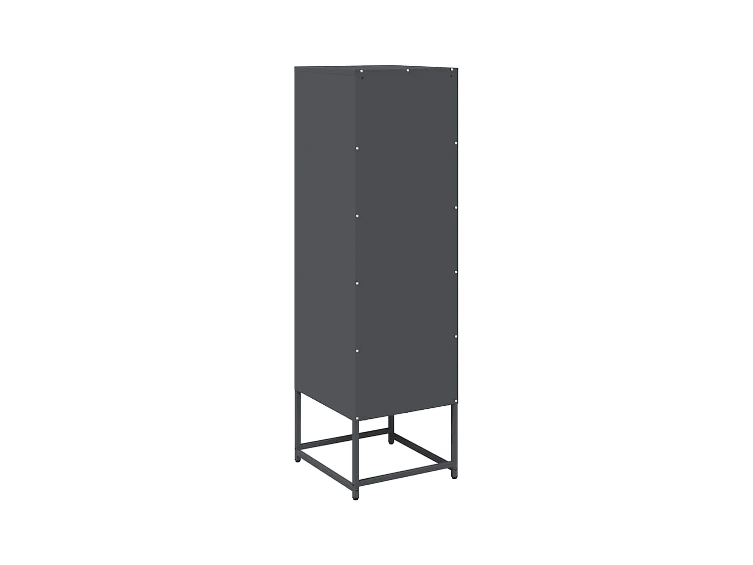 Buffet haut anthracite 36x39x123 cm acier laminé à froid