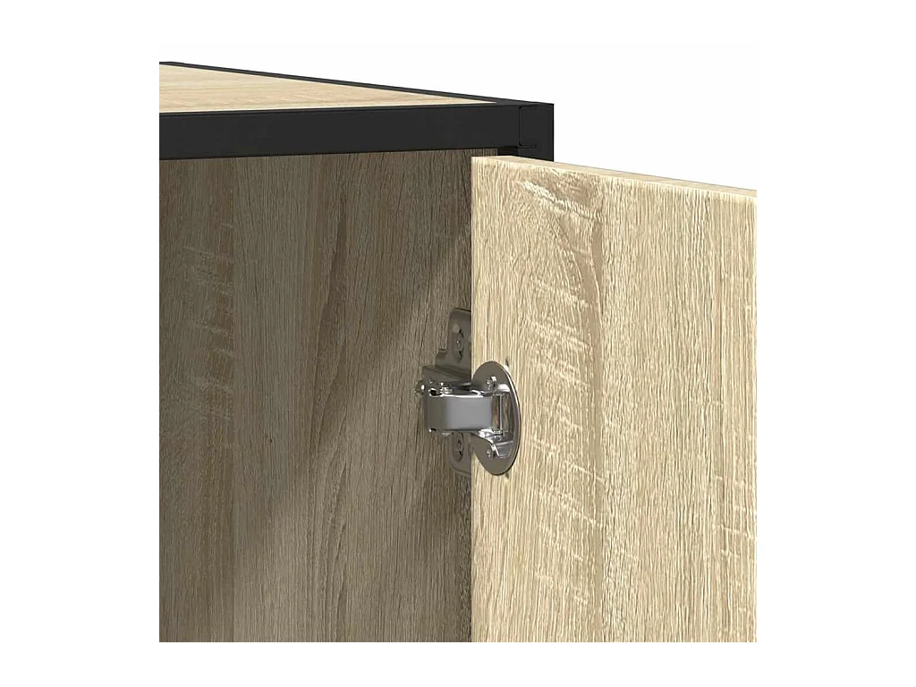 Buffet chêne sonoma 92x35x76 cm bois d'ingénierie