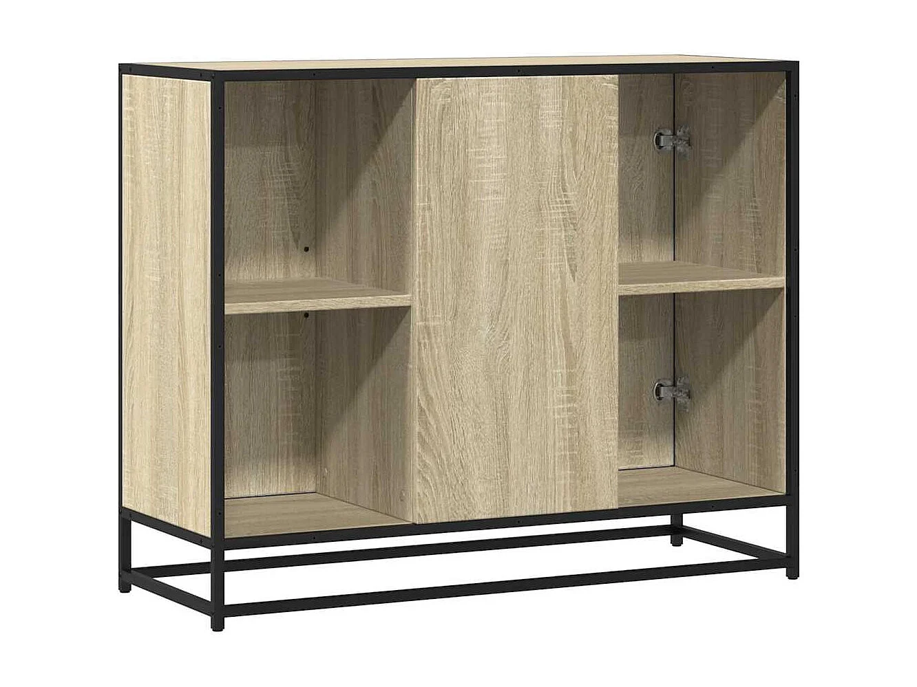 Buffet chêne sonoma 92x35x76 cm bois d'ingénierie