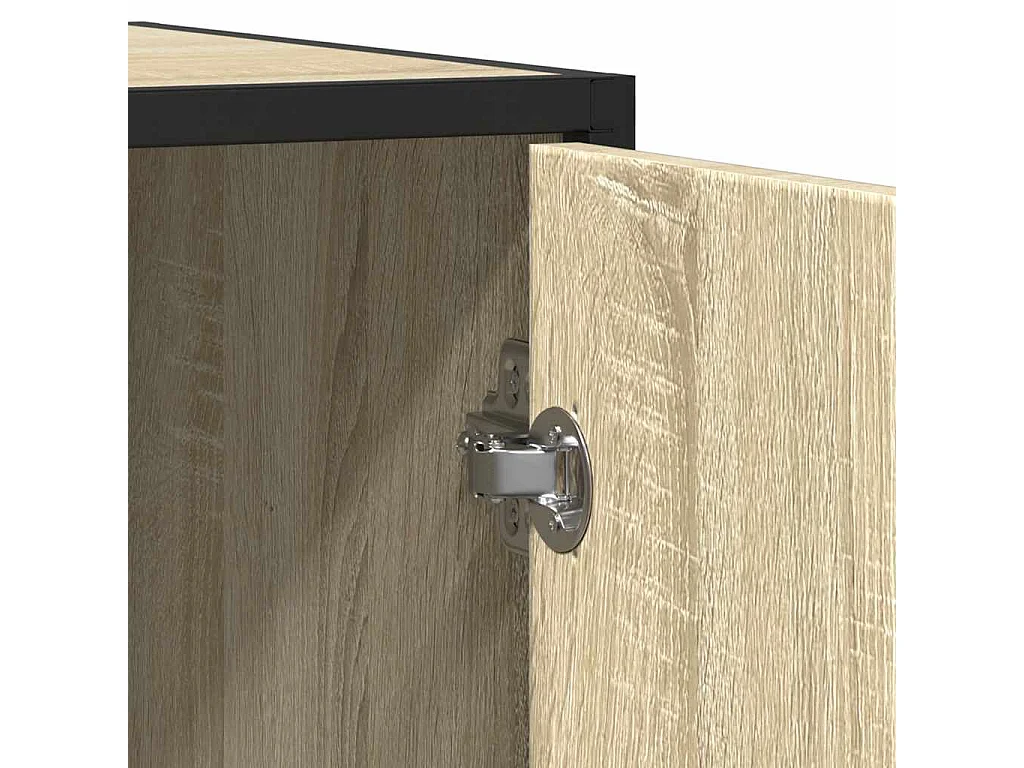 Buffet chêne sonoma 92x35x76 cm bois d'ingénierie