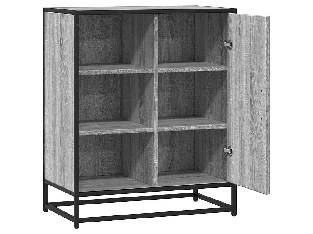 Buffet sonoma gris 62x35x76 cm bois d'ingénierie