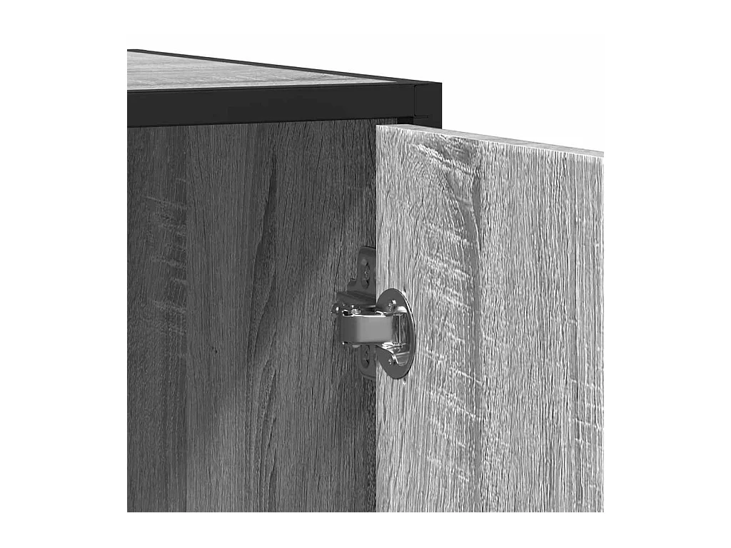 Buffet sonoma gris 94x35x76 cm bois d'ingénierie