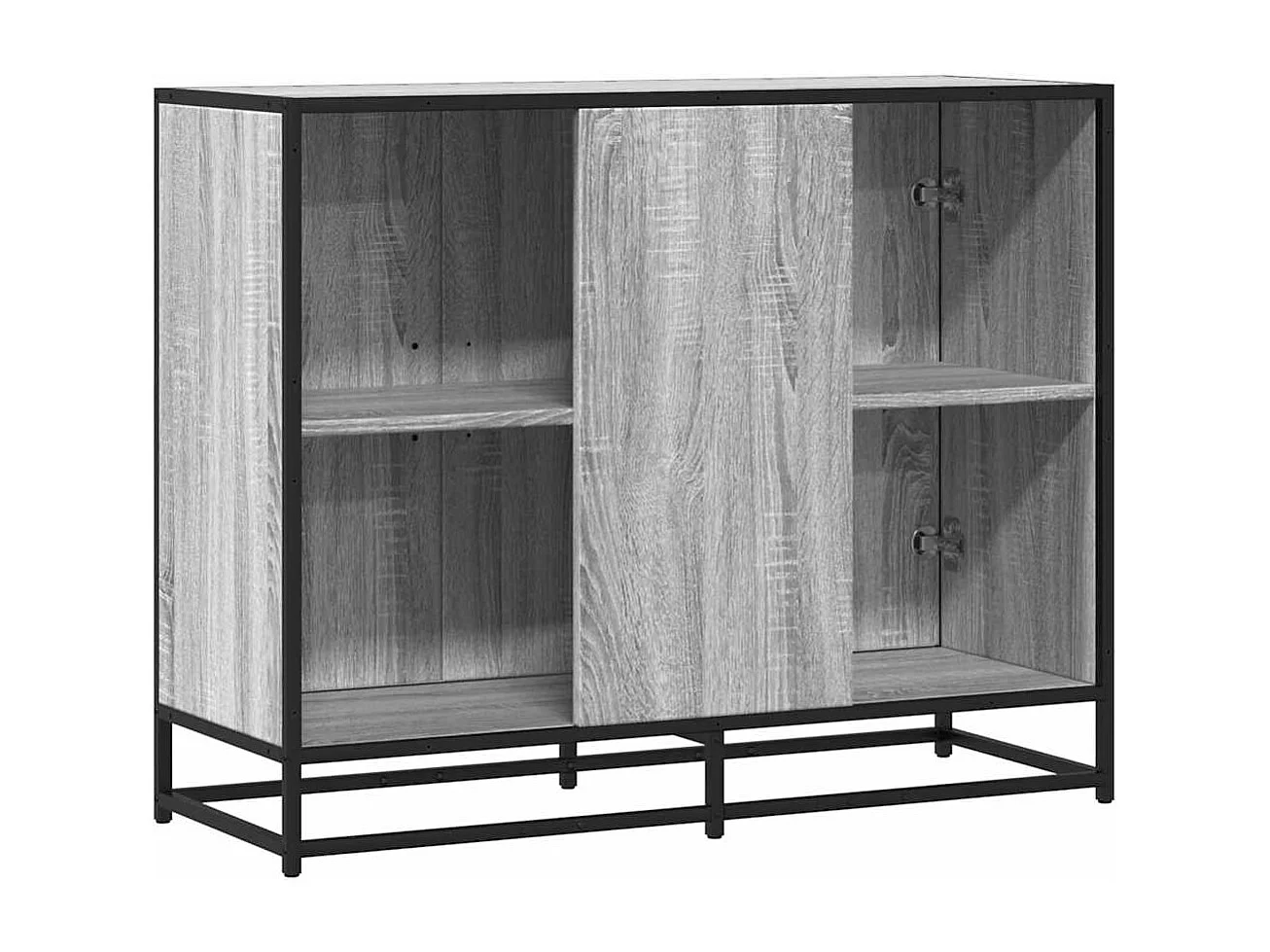 Buffet sonoma gris 94x35x76 cm bois d'ingénierie