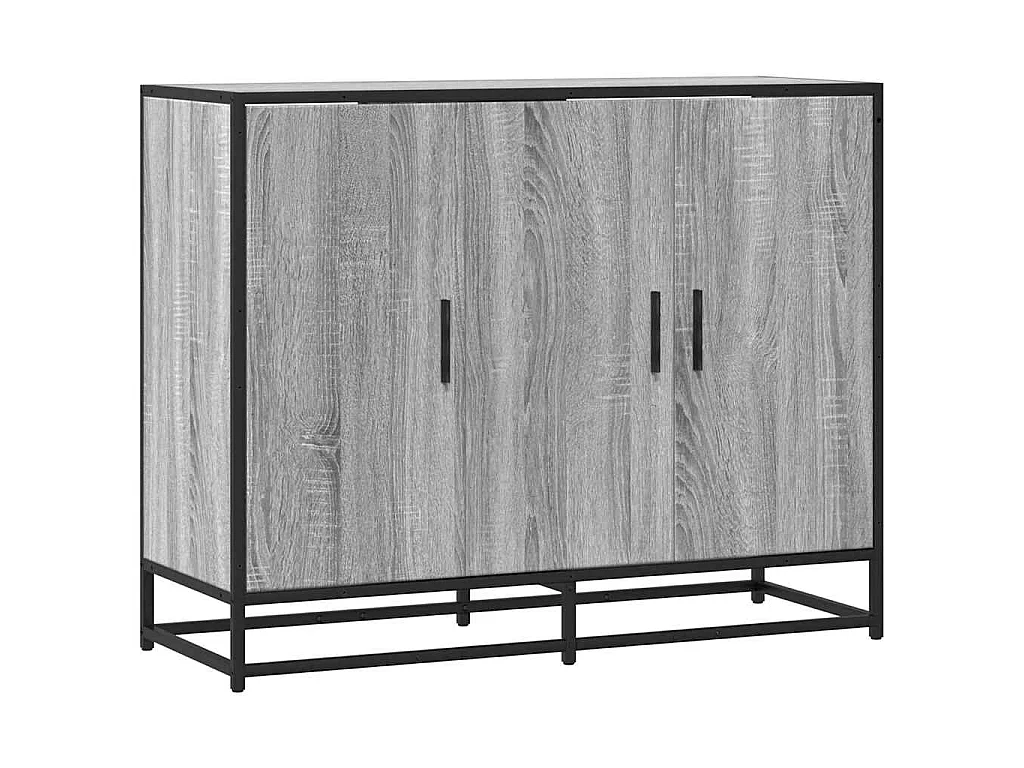 Buffet sonoma gris 94x35x76 cm bois d'ingénierie