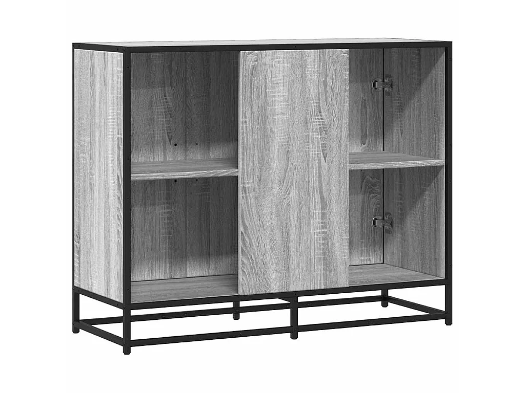 Buffet sonoma gris 94x35x76 cm bois d'ingénierie