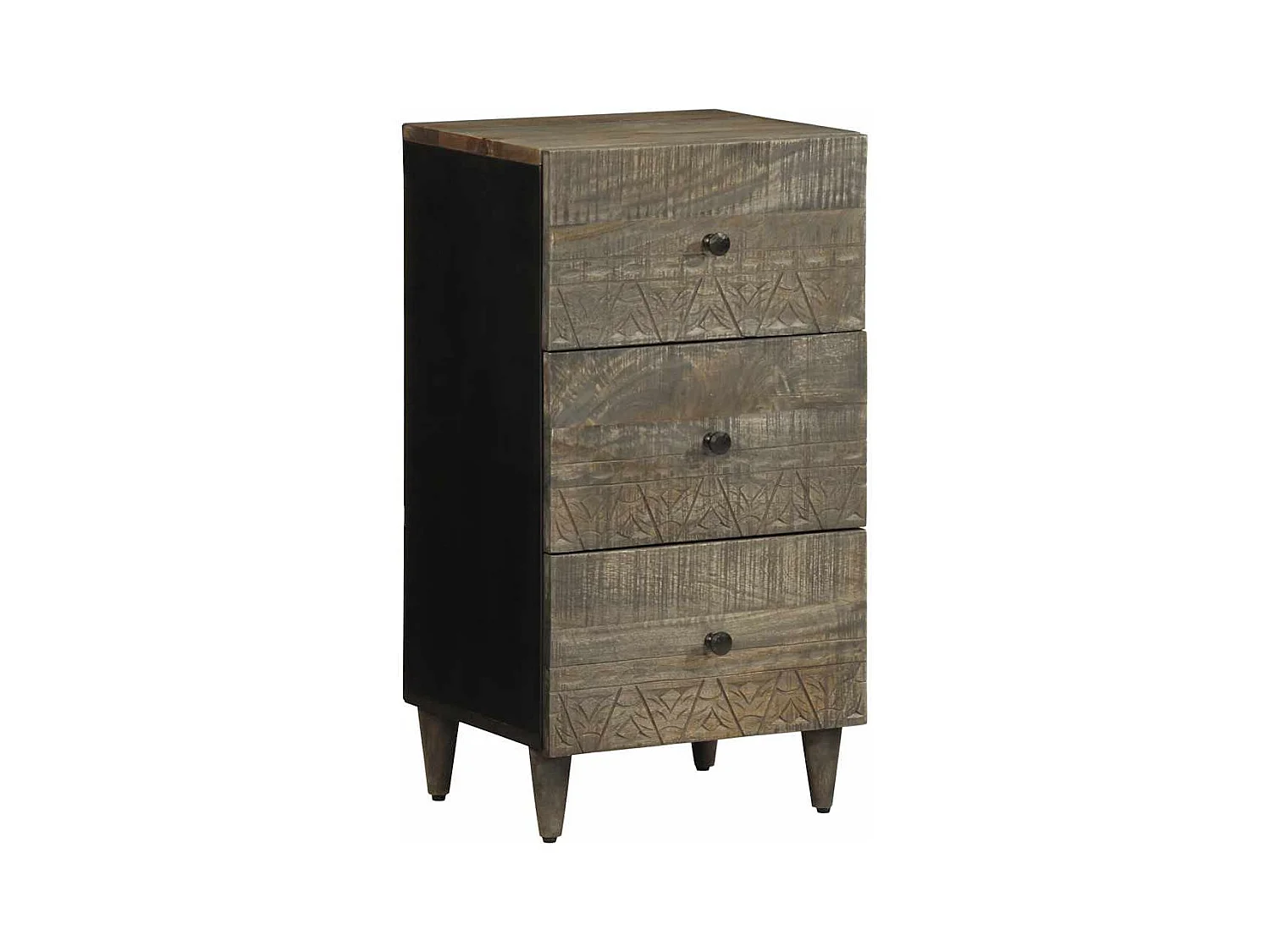 Credenza 40x33x75 cm in Legno Massello di Mango