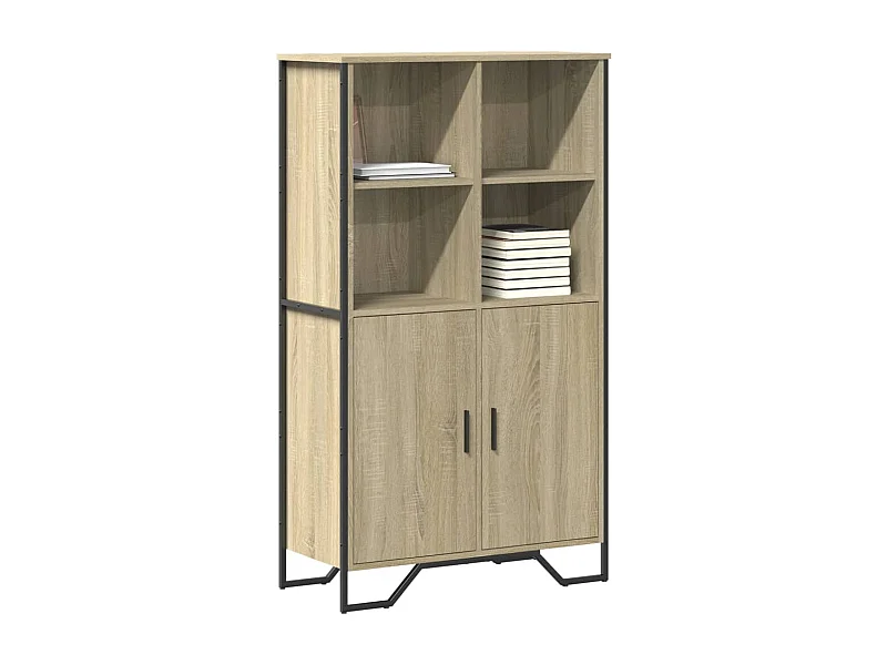 Credenza Rovere Sonoma 79,5x35,5x137,5 cm in Legno Multistrato