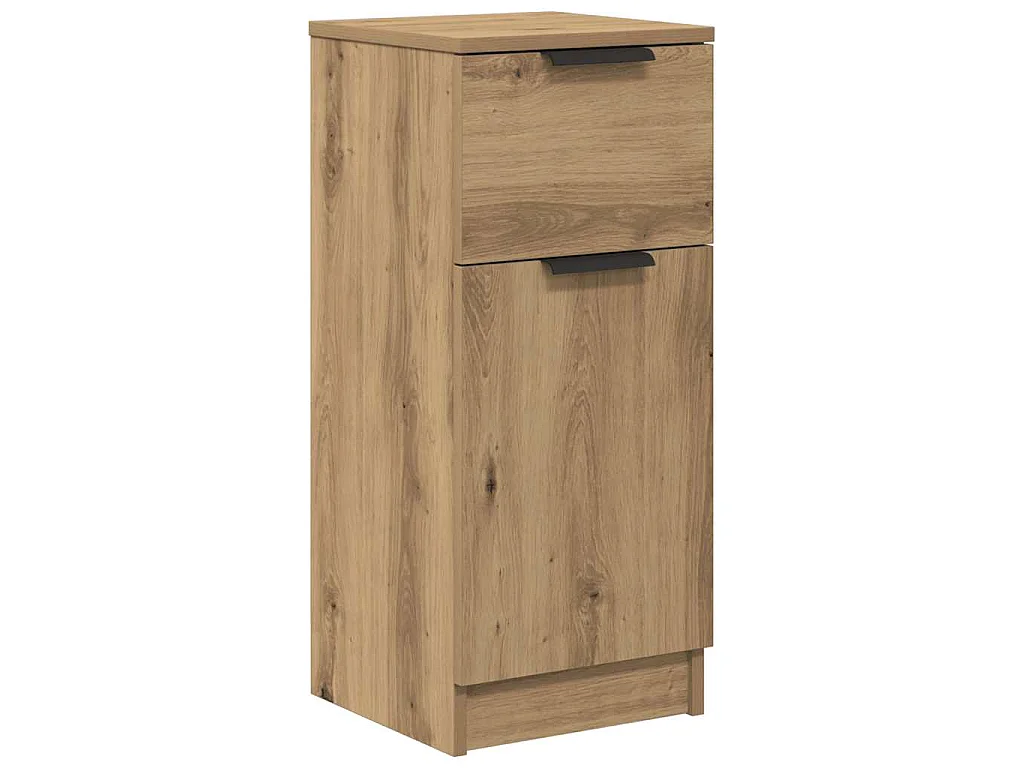 Buffet chêne artisanal 30x30x70 cm bois d'ingénierie