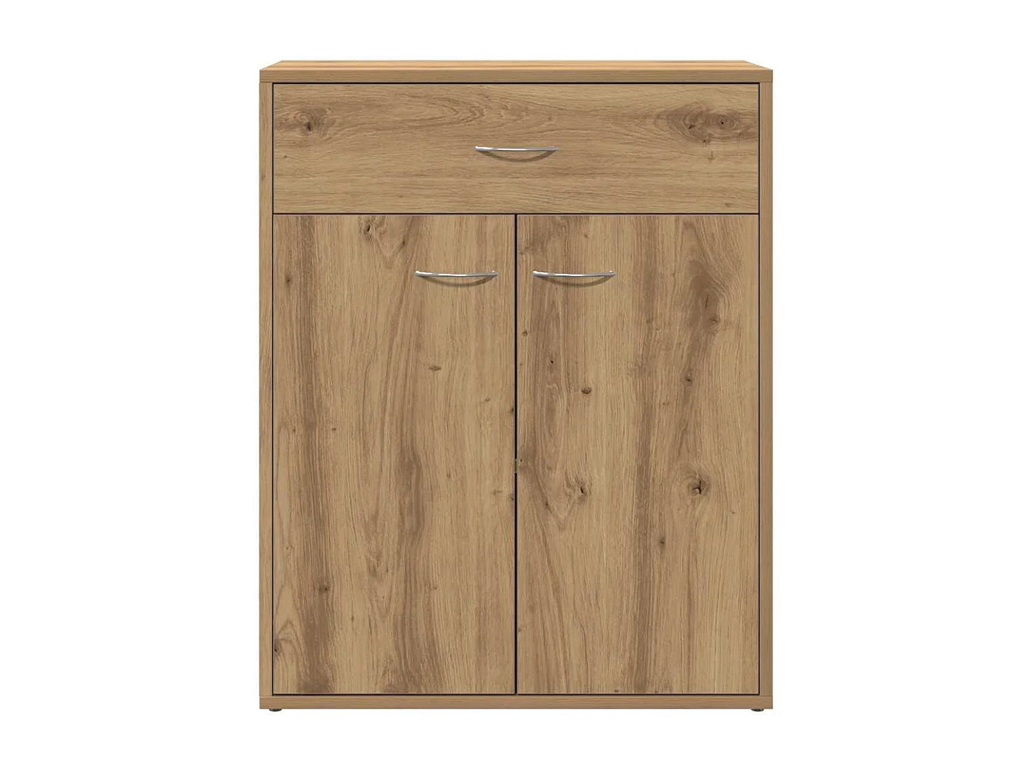 Buffet chêne artisanal 60x30x75 cm bois d'ingénierie