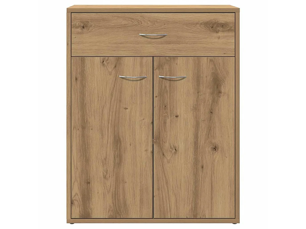 Buffet chêne artisanal 60x30x75 cm bois d'ingénierie