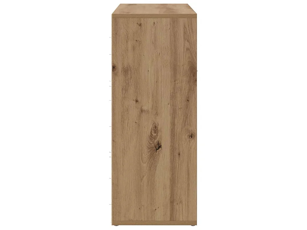 Buffet chêne artisanal 60x30x75 cm bois d'ingénierie