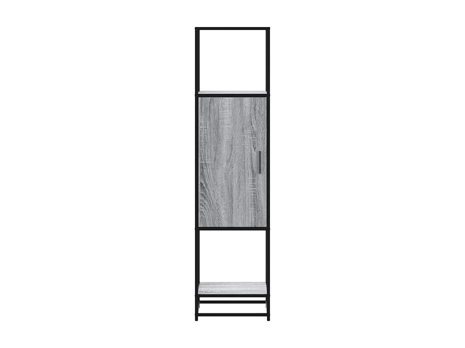 Buffet haut sonoma gris 35,5x35x139 cm bois d'ingénierie métal