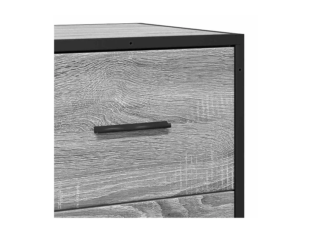 Buffet sonoma gris 68x35x76 cm bois d'ingénierie