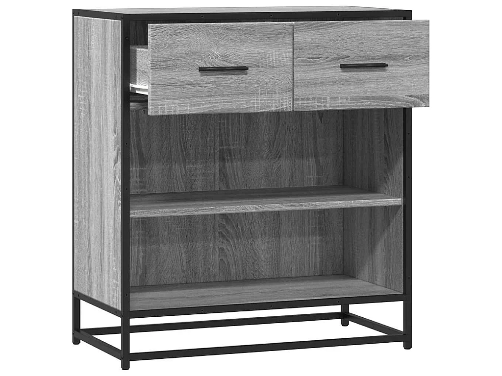 Sideboard Grau Sonoma 68x35x76 cm Holzwerkstoff
