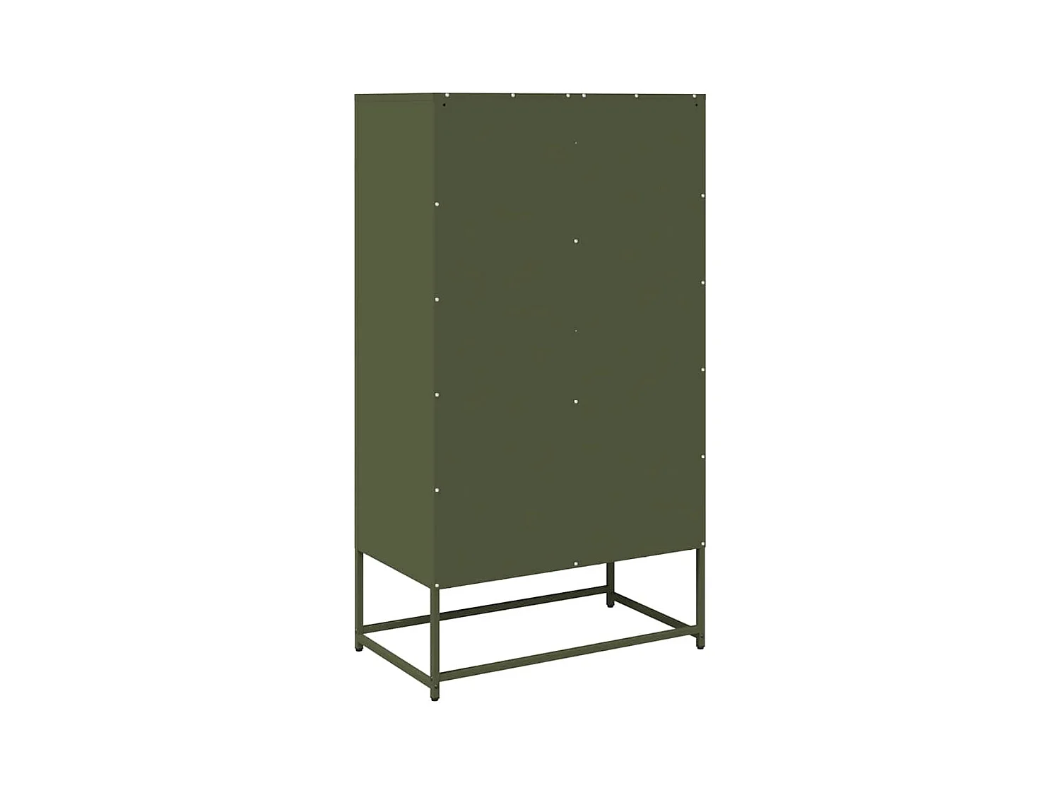 Buffet haut vert olive 68x39x123 cm acier