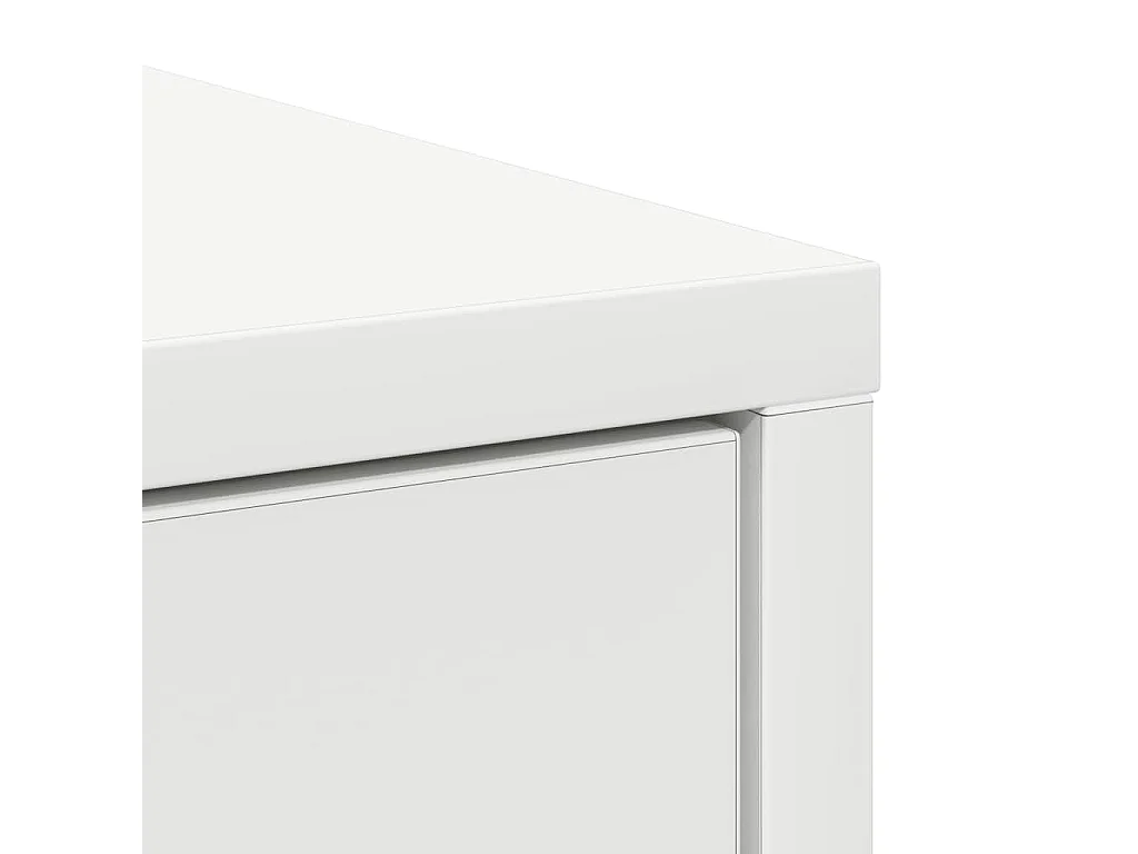Buffet avec tiroirs et portes blanc 70,5x34x74,5 cm