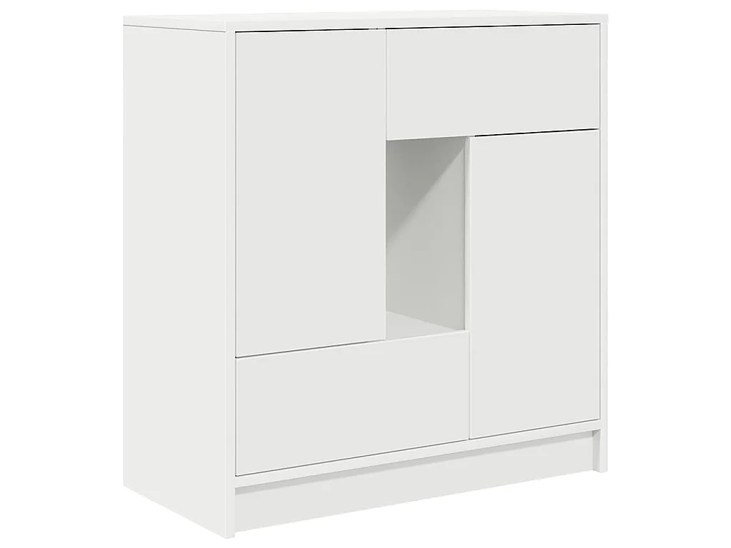 Aparador con cajones y puertas blanco 70,5x34x74,5 cm