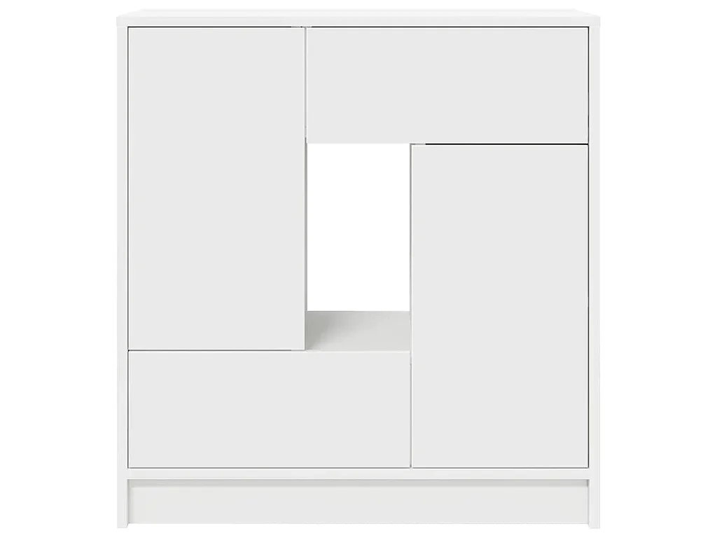 Aparador con cajones y puertas blanco 70,5x34x74,5 cm