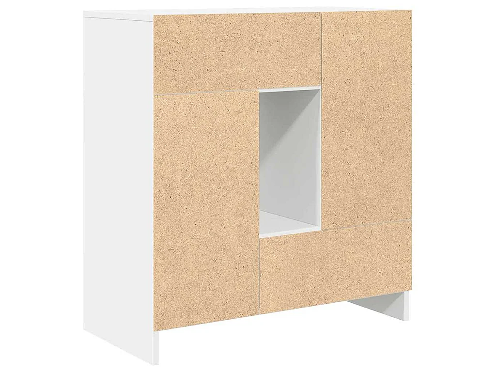 Aparador con cajones y puertas blanco 70,5x34x74,5 cm