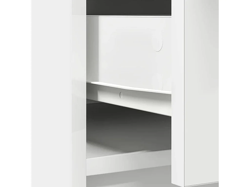 Buffet avec tiroirs et portes blanc 70,5x34x74,5 cm