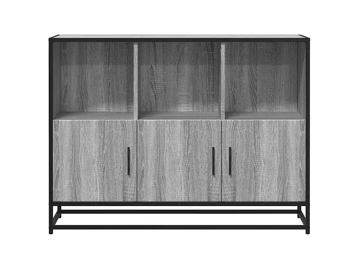 Buffet sonoma gris 100x35x76 cm bois d'ingénierie