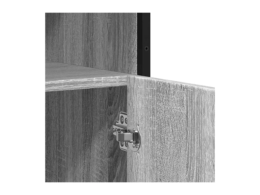 Buffet sonoma gris 100x35x76 cm bois d'ingénierie