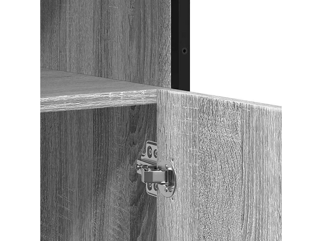 Sideboard Grau Sonoma 100x35x76 cm Holzwerkstoff