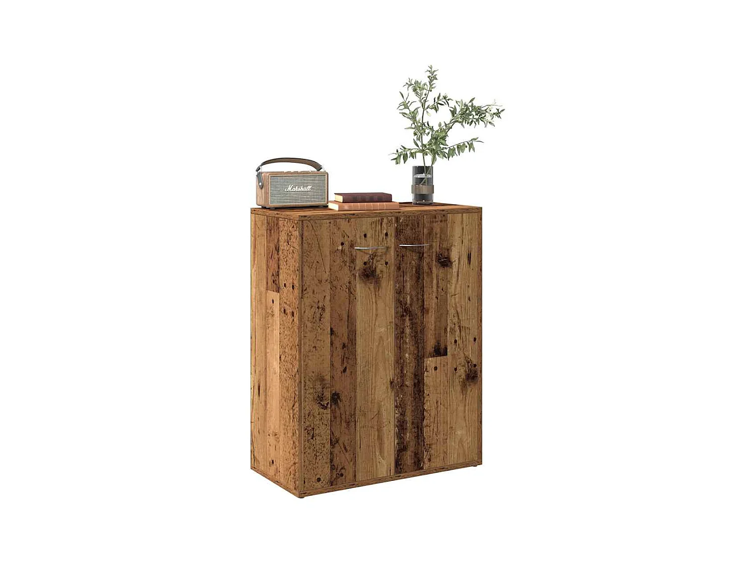 Buffet vieux bois 60x30x75 cm bois d'ingénierie