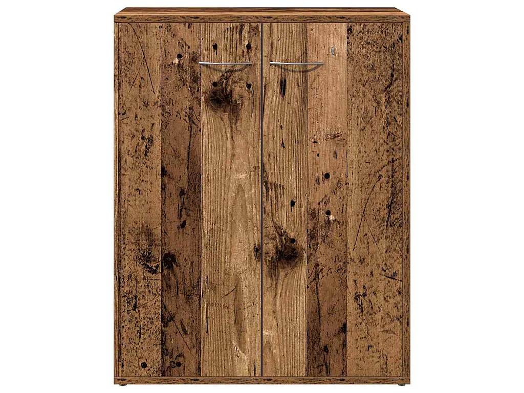 Aparador de madera contrachapada madera envejecida 60x30x75 cm