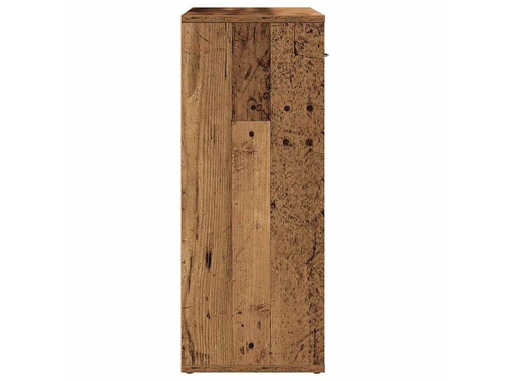 Aparador de madera contrachapada madera envejecida 60x30x75 cm
