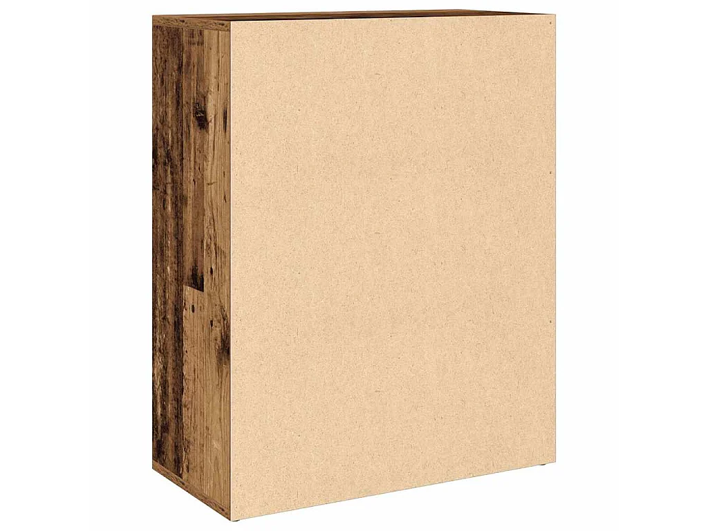 Aparador de madera contrachapada madera envejecida 60x30x75 cm