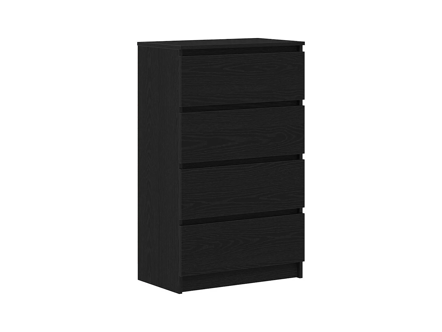 Buffet chêne noir 60x35x98,5 cm bois d'ingénierie