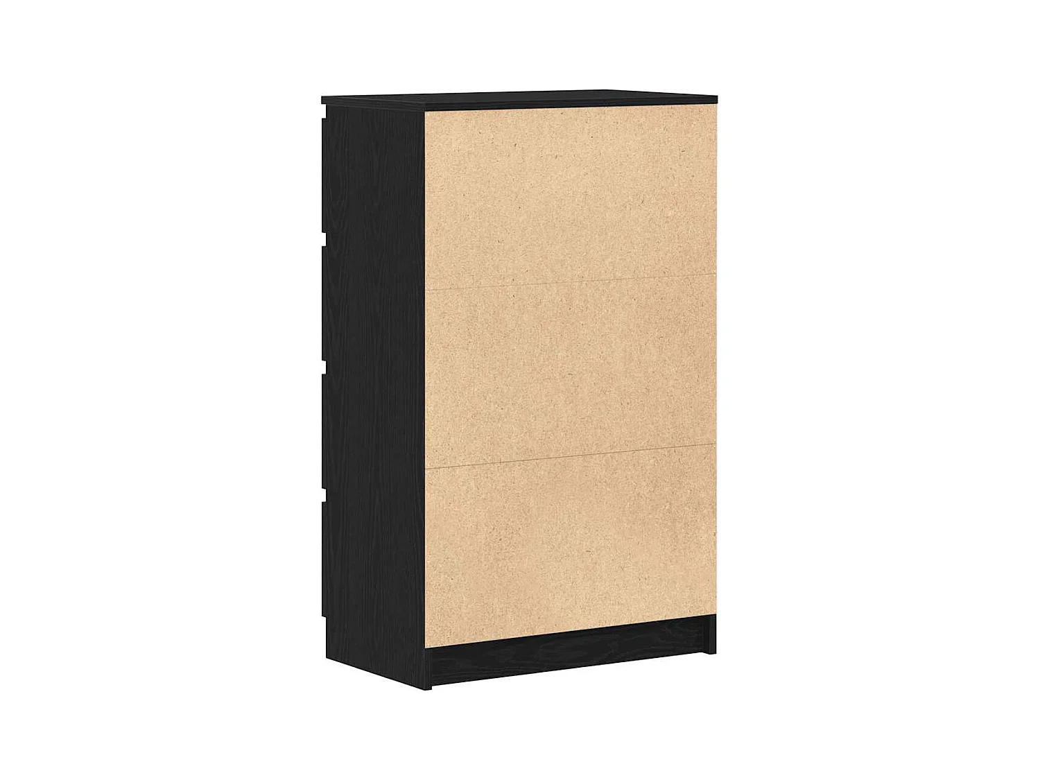 Buffet chêne noir 60x35x98,5 cm bois d'ingénierie