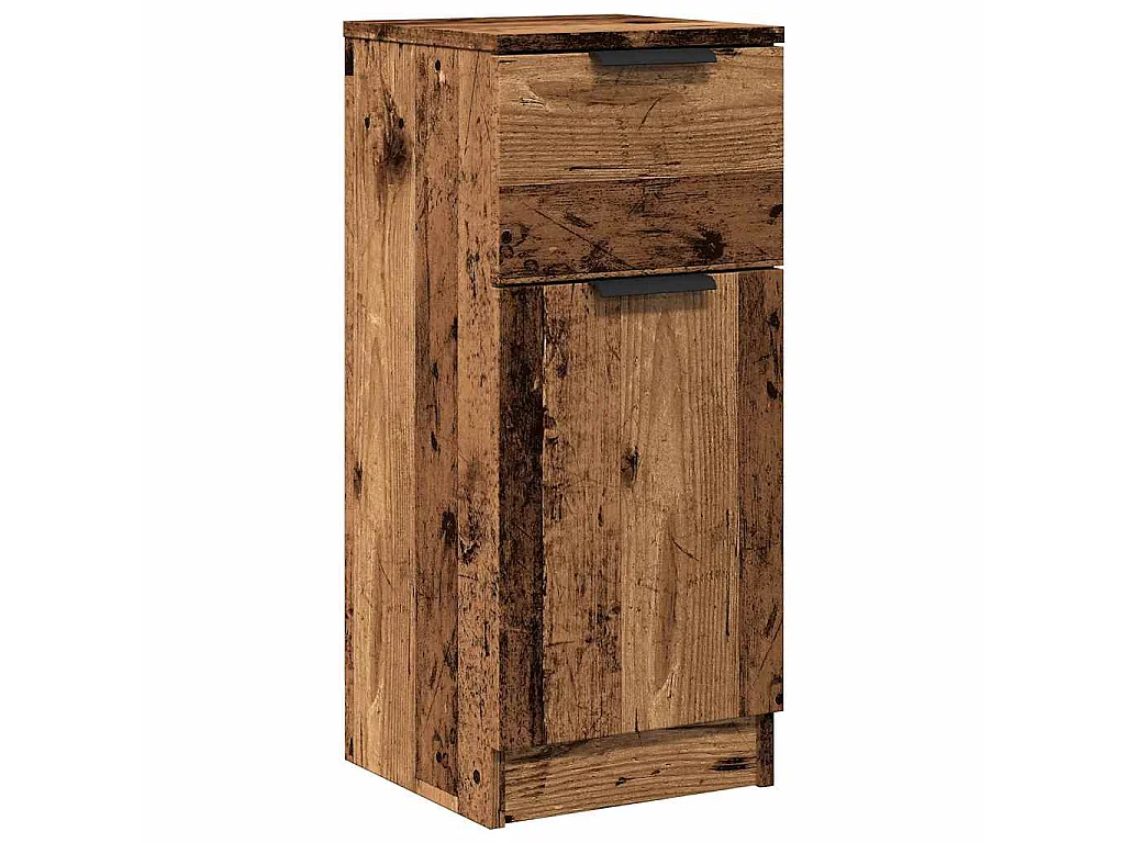 Buffet vieux bois 30x30x70 cm bois d'ingénierie