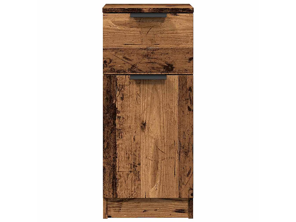 Buffet vieux bois 30x30x70 cm bois d'ingénierie