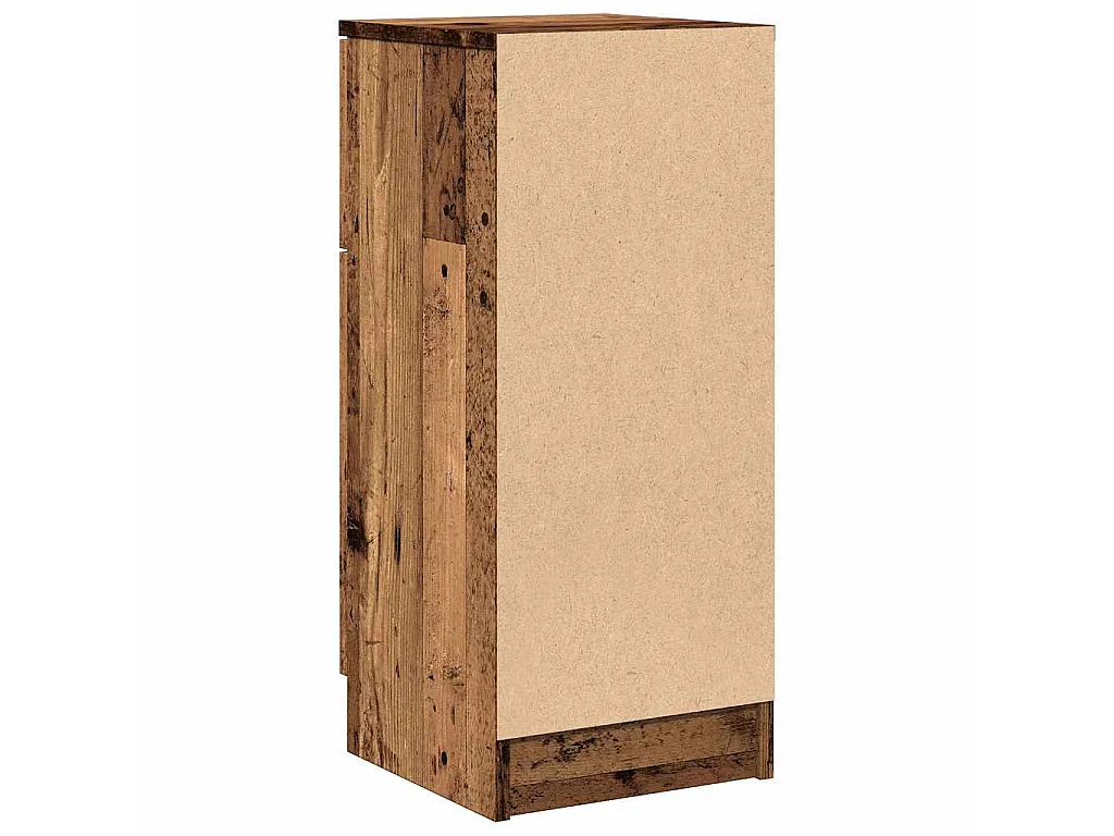 Buffet vieux bois 30x30x70 cm bois d'ingénierie